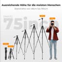 Thumbnail 2 de K&F CONCEPT S255A3+BV01 Reisestativ 190 cm 📷