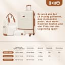 Thumbnail 6 de COOLIFE Koffer Trolley Reisekoffer ABS Hartschale 4 Rollen ⌚📷