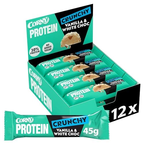 Corny Protein Crunchy Vanille White Choc 12×45g 🍫