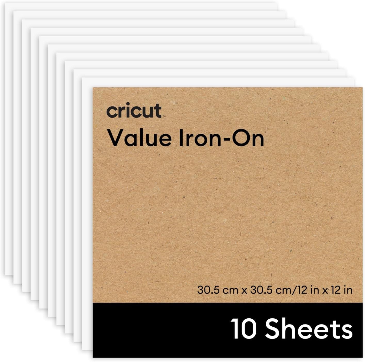 Cricut Textil-Flexfolie 10 Blatt 30,5×30,5 cm 🎧