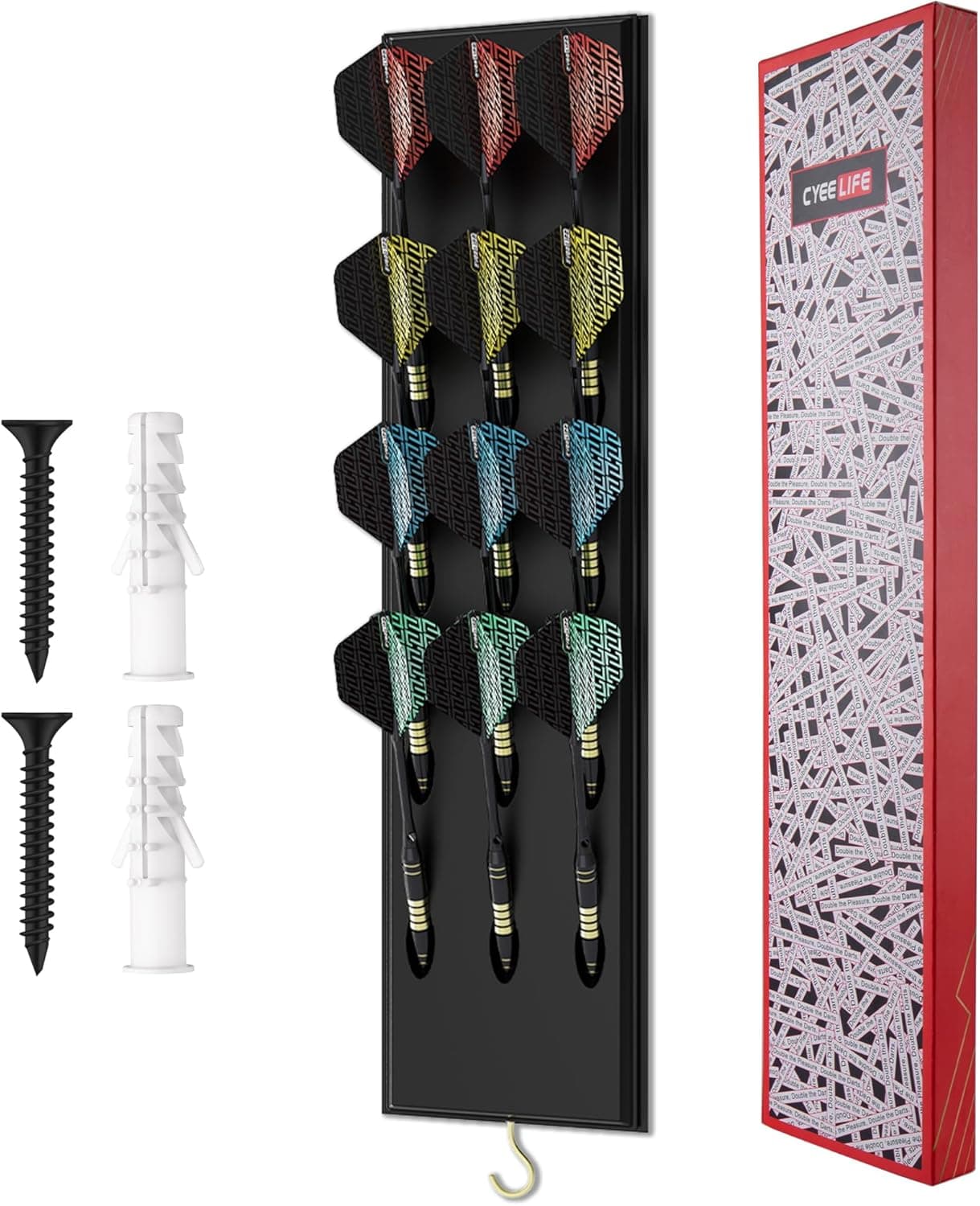 CyeeLife Dart Halter aus Holz für 12 Darts 🎯