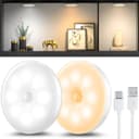 Thumbnail 6 de daphomeu 6 Stück Nachtlicht mit Bewegungsmelder,Dreifarbige USB Wiederaufladbare LED-Licht,Schrankbeleuchtung,Bewegungsmelder innen für Treppenbeleuchtung,Schlafzimmer, Küche, Kinderzimmer.
daphomeu 6 Stück Nachtlicht mit Bewegungs…