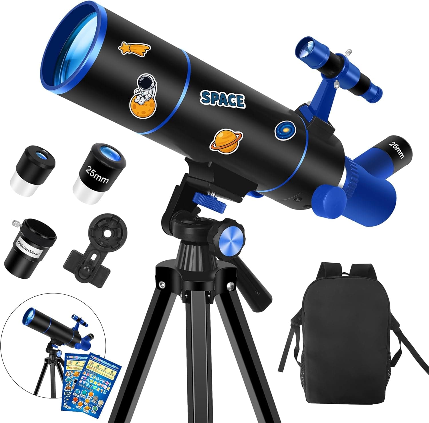 Dianfan Teleskop 80 mm Apertur Einsteigerteleskop 🔭