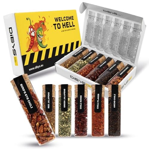 DIBYS Welcome to Hell Chili-Gewürz-Set, 6 Teile 🌶️