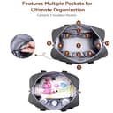 Thumbnail 3 de Dikaslon Wickeltasche mit Schnullertasche und Wickelunterlage – Große Reisetasche 👶