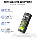 Thumbnail 3 de Diktiergerät Magnetisches, Aufnahmegerät mit 30 Tage Daueraufnahme Abhörgerät Mini Voice Recorder Wiederaufladbar Über USB, One Touch Aufnahme, Sprachsteuerung Aufnahmegerät Diktiergerät Mini
Diktiergerät Magnetisches, Aufnahmegerät mit 30 Ta…