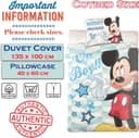 Thumbnail 1 de Disney Mickey Maus Bettwäsche 100% Baumwolle 100x135 cm ⌚