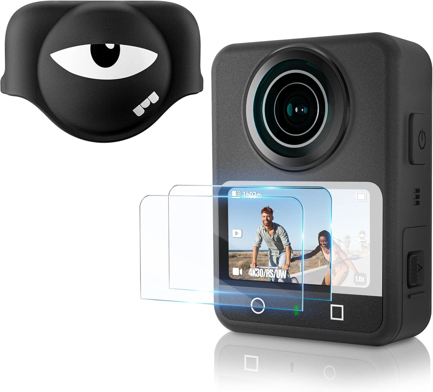 DJI Osmo 360 Linsenschutz mit 2x 9H Schutzglas 📷