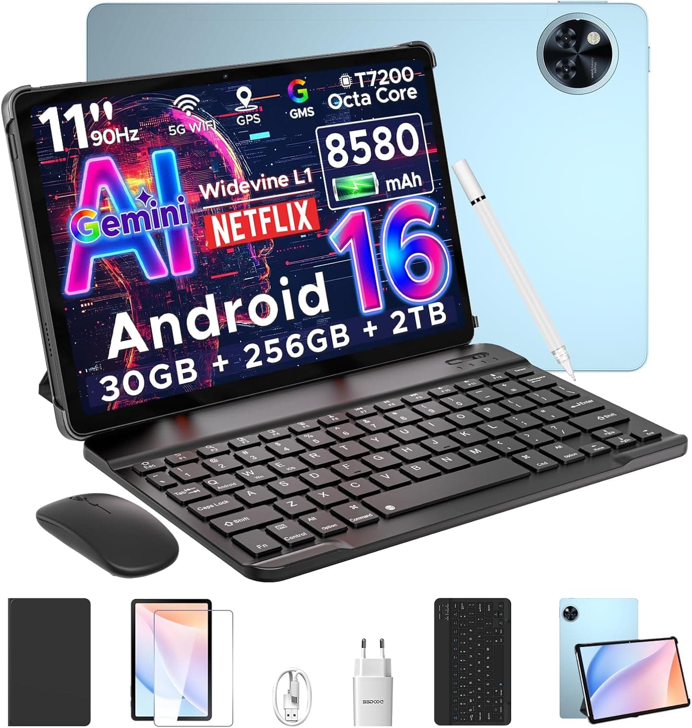 DOOGEE U11 Pro Tablet 11" mit Tastatur 256 GB ⌚