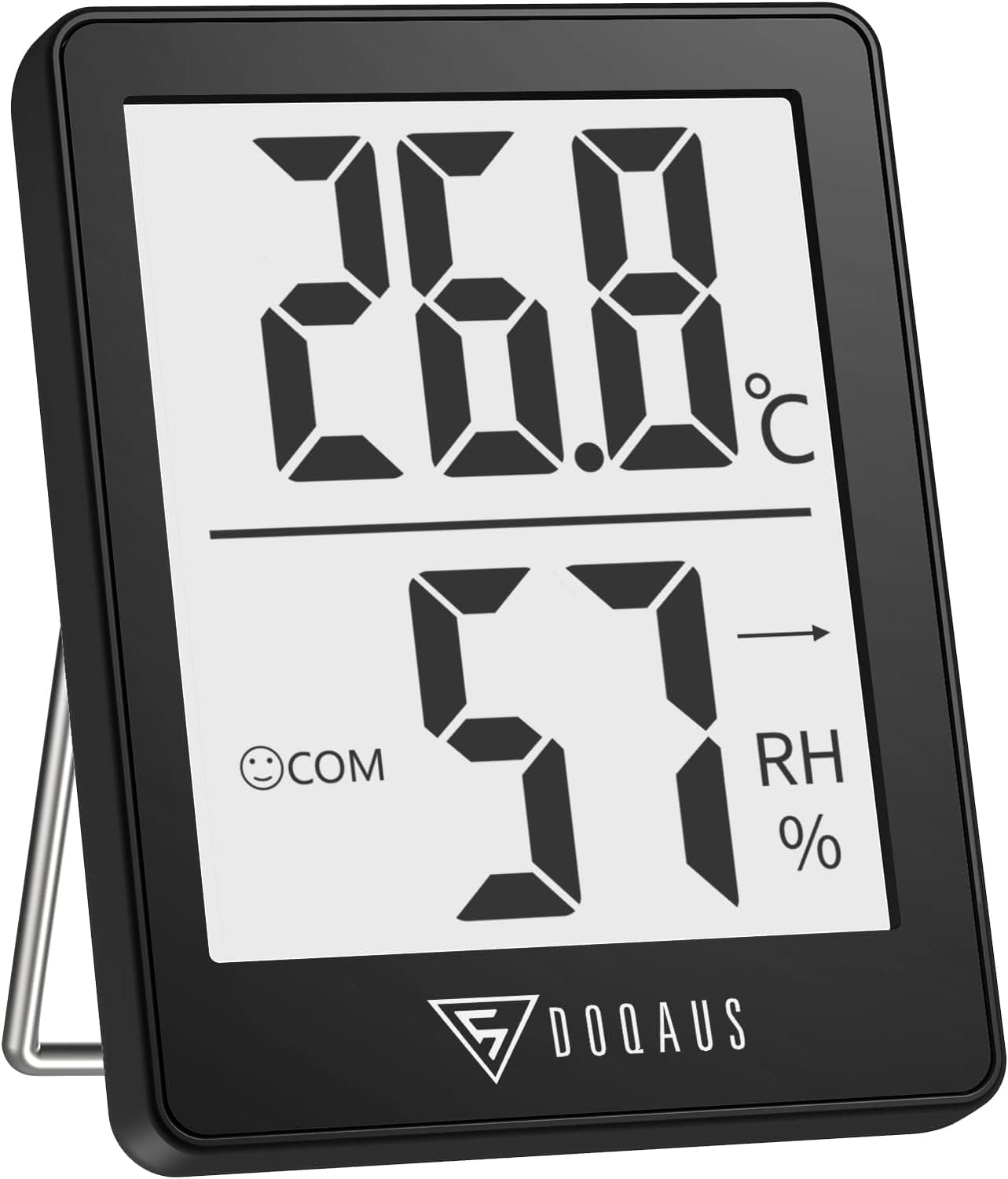 DOQAUS Raumthermometer Hygrometer mit Smiley ⌚