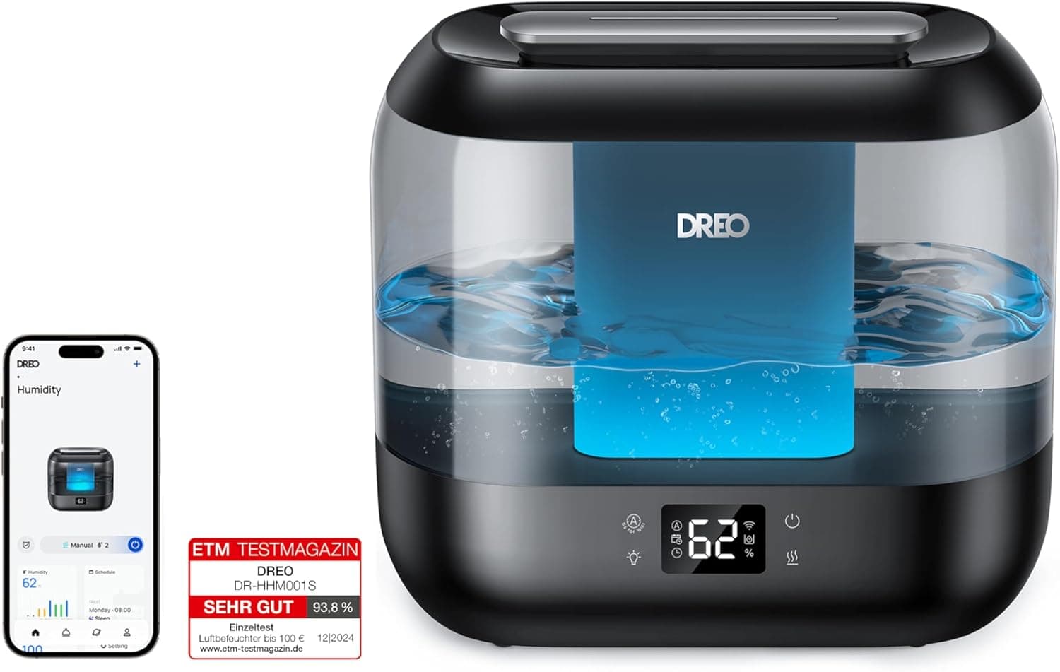 Dreo Smart Luftbefeuchter 4L für Schlafzimmer 💨