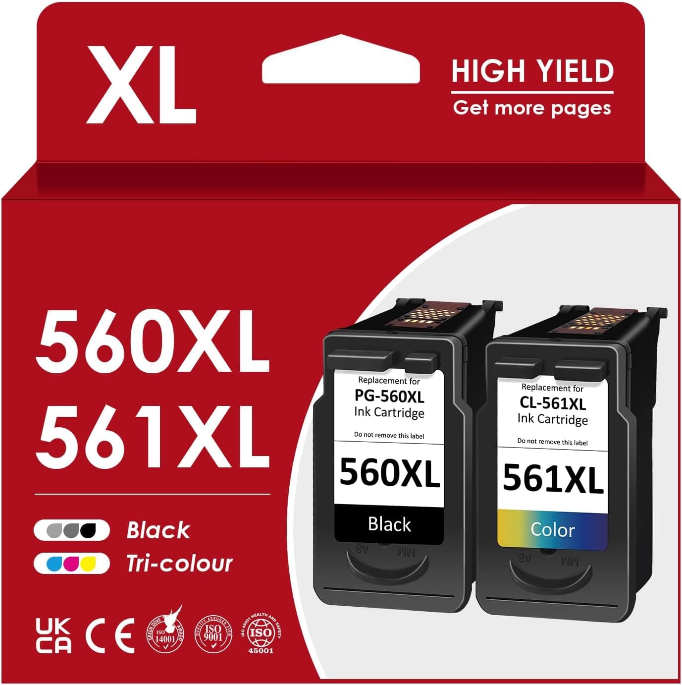 Druckerpatronen 560/561 XL Multipack Schwarz und Farbe 🖨️