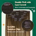 Thumbnail 1 de Easyouth Balayage Clip in Echthaar Extensions 45 cm 🍀