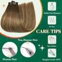 Thumbnail 4 de Easyouth Balayage Clip in Echthaar Extensions 45 cm 🍀