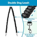 Thumbnail 5 de Edipets Doppelleine für zwei Hunde, ausziehbar, 360° 🐕