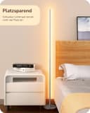 Thumbnail 3 de EDISHINE 2 Stück Stehlampe Wohnzimmer, LED Stehlampe Dimmbar, 3000K warmweiße Stehleuchte mit Memory-Funktion, höhenverstellbar 146 cm, moderne Standleuchte für Schlafzimmer und Büro, Silber
EDISHINE 2 Stück Stehlampe Wohnzimmer,…