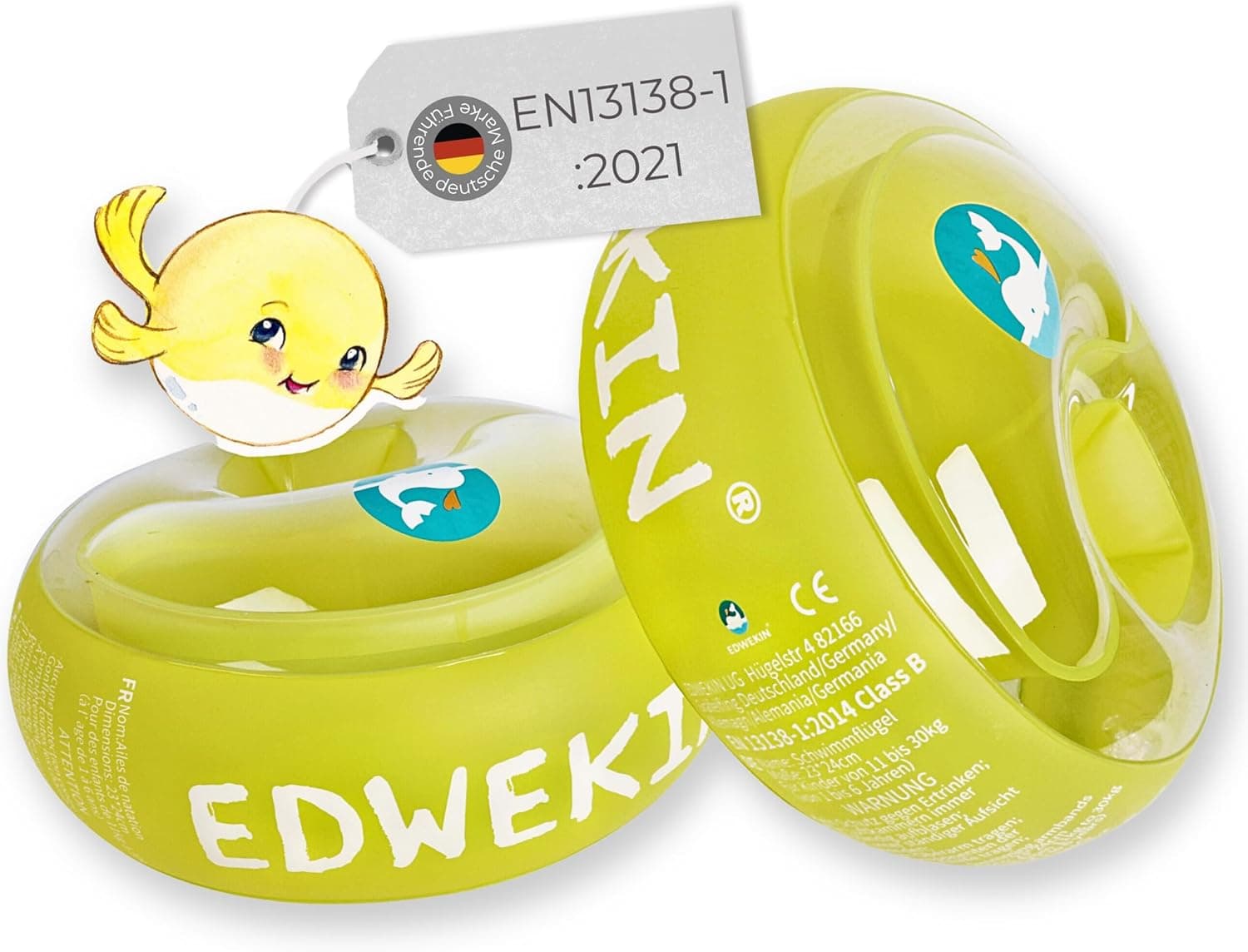 EDWEKIN Premium Schwimmflügel für Kinder 1–6 Jahre 🏊♂️