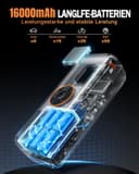 Thumbnail 1 de Elektrische Luftpumpe Akku Mini-Kompressor mit Manometer 🚲