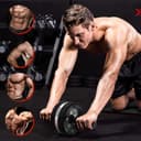 Thumbnail 2 de EnterSports Bauchroller, Bauchmuskeltrainer, Bauchmuskelroller mit Zwei Kniematte, Bauchrad Für Bauchmuskeltraining, Bauchtrainer für Zuhause, Geeignet für Anfänger, Fortgeschrittene und Profis