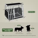 Thumbnail 1 de EUGAD Hundetransportbox Aluminium 80×65×65 cm 🐶