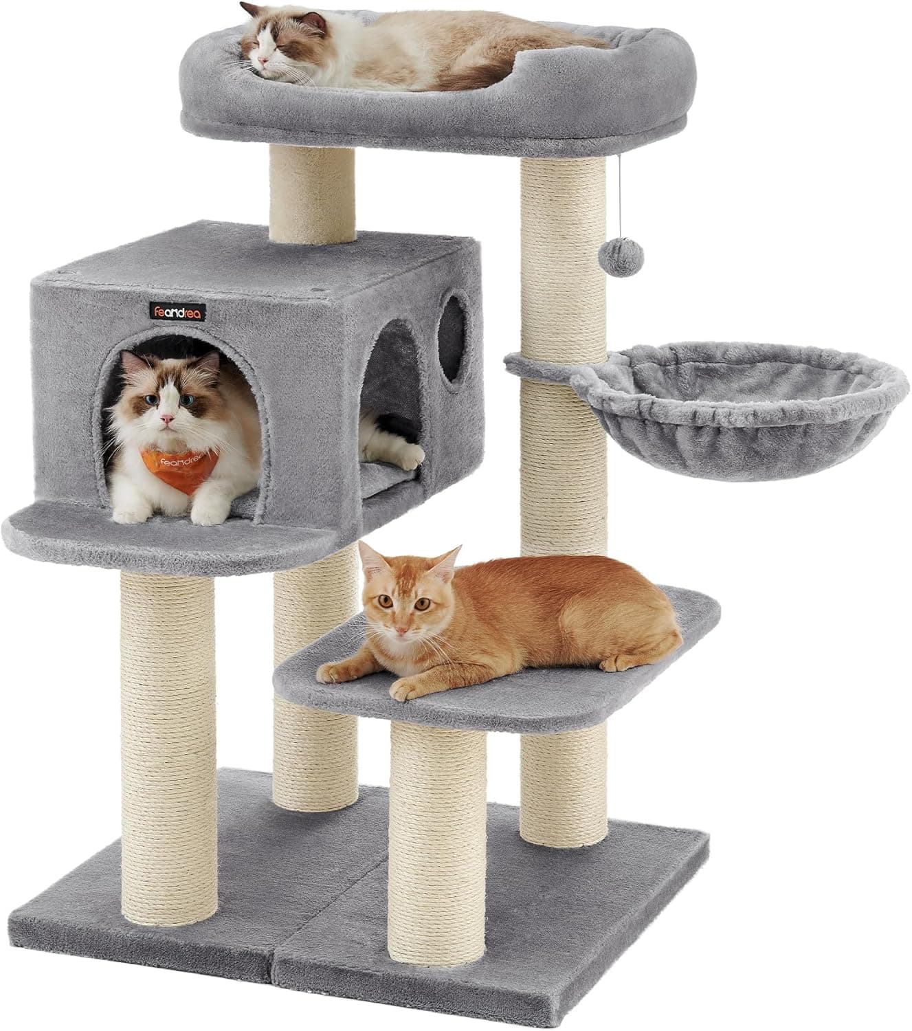 Feandrea PCT01W Kratzbaum XXL für große Katzen 🐱