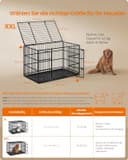 Thumbnail 4 de Feandrea PPD006B01 Hundekäfig 122×75×80 cm für große Hunde 📦