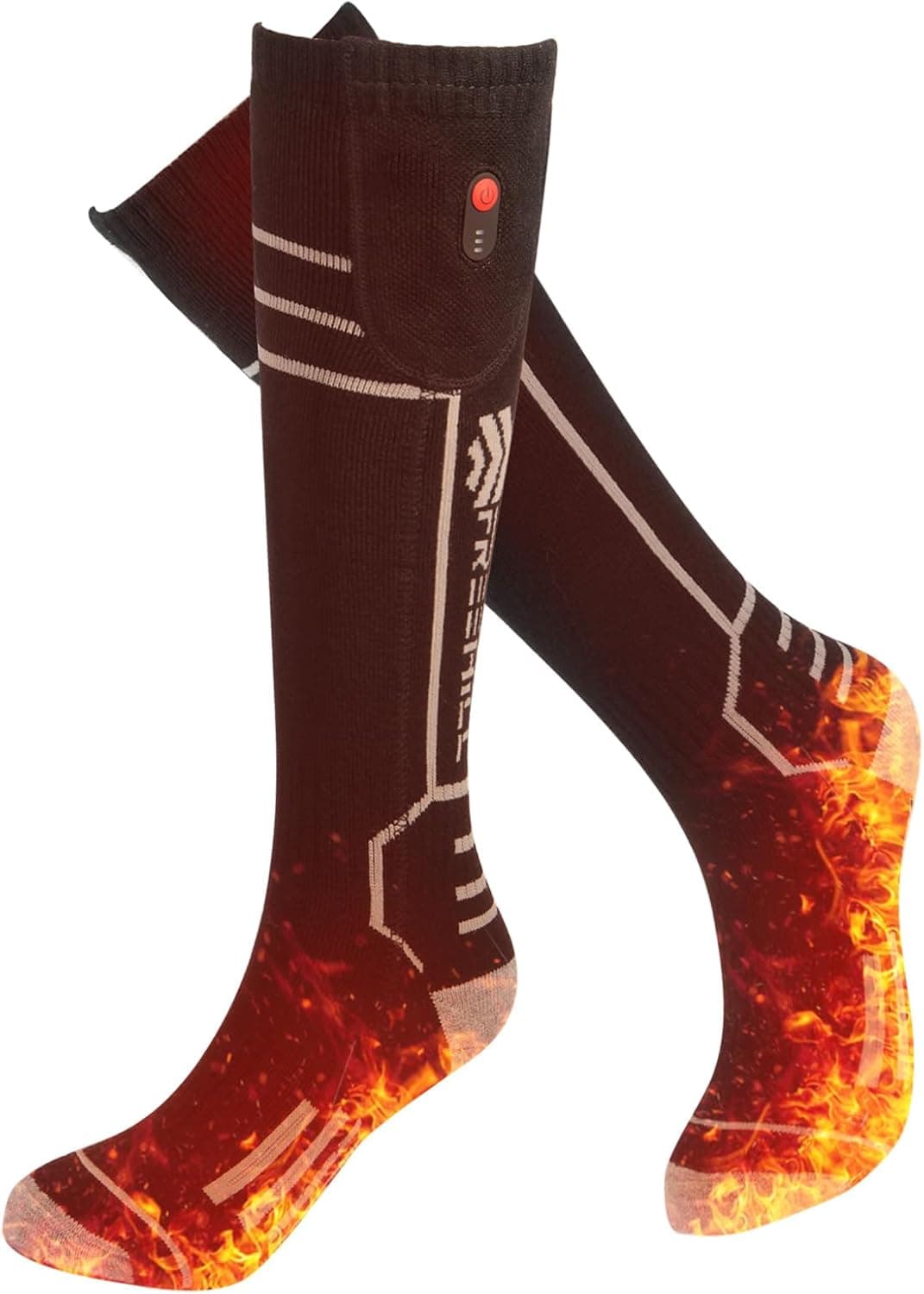 FREEHILL Merinowolle beheizte Socken – wiederaufladbar ♨️