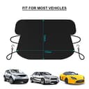 Thumbnail 2 de Frontscheibenabdeckung 175×120 cm Schneeschutz für Auto ❄️