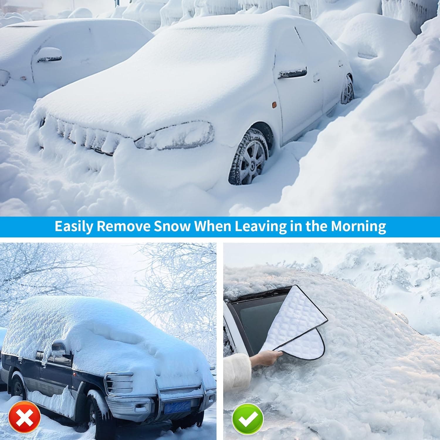 Frontscheibenabdeckung Auto Faltbar mit 10 Magneten 🚗