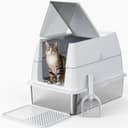 Thumbnail principal de FURTIME Katzenklo Edelstahl XXL – Geschlossenes WC für Katzen 📷