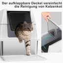 Thumbnail 2 de FURTIME Katzenklo Edelstahl XXL – Geschlossenes WC für Katzen 📷
