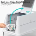 Thumbnail 3 de FURTIME Katzenklo Edelstahl XXL – Geschlossenes WC für Katzen 📷