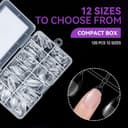 Thumbnail 3 de Gelike ec Kurze Mandel Nägel Tips – Vollständige Abdeckung 120 Stck 12 Größen ⌚