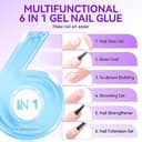 Thumbnail 1 de Gelike ec Nagelkleber 6 in 1 für Kunstnägel 8 ml ⌚
