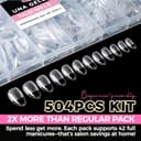 Thumbnail 3 de UNA GELLA Mandel-Nageltips, 504 Stück ⚙️