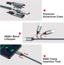 Thumbnail 1 de GIANAC USB C Kabel 2 m, 2er-Pack, 3,1 A 🎧