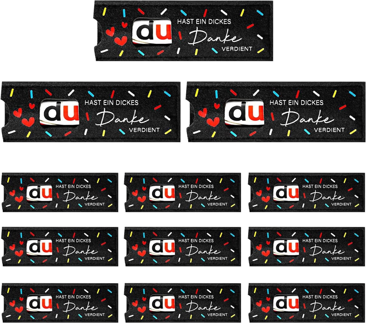 Giftota 12 Filzbeutel Dankeschön Geschenk 🎁