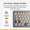 Thumbnail 2 de Glorious GMMK 3 PRO mechanische Tastatur, 75% Silber ⌨️