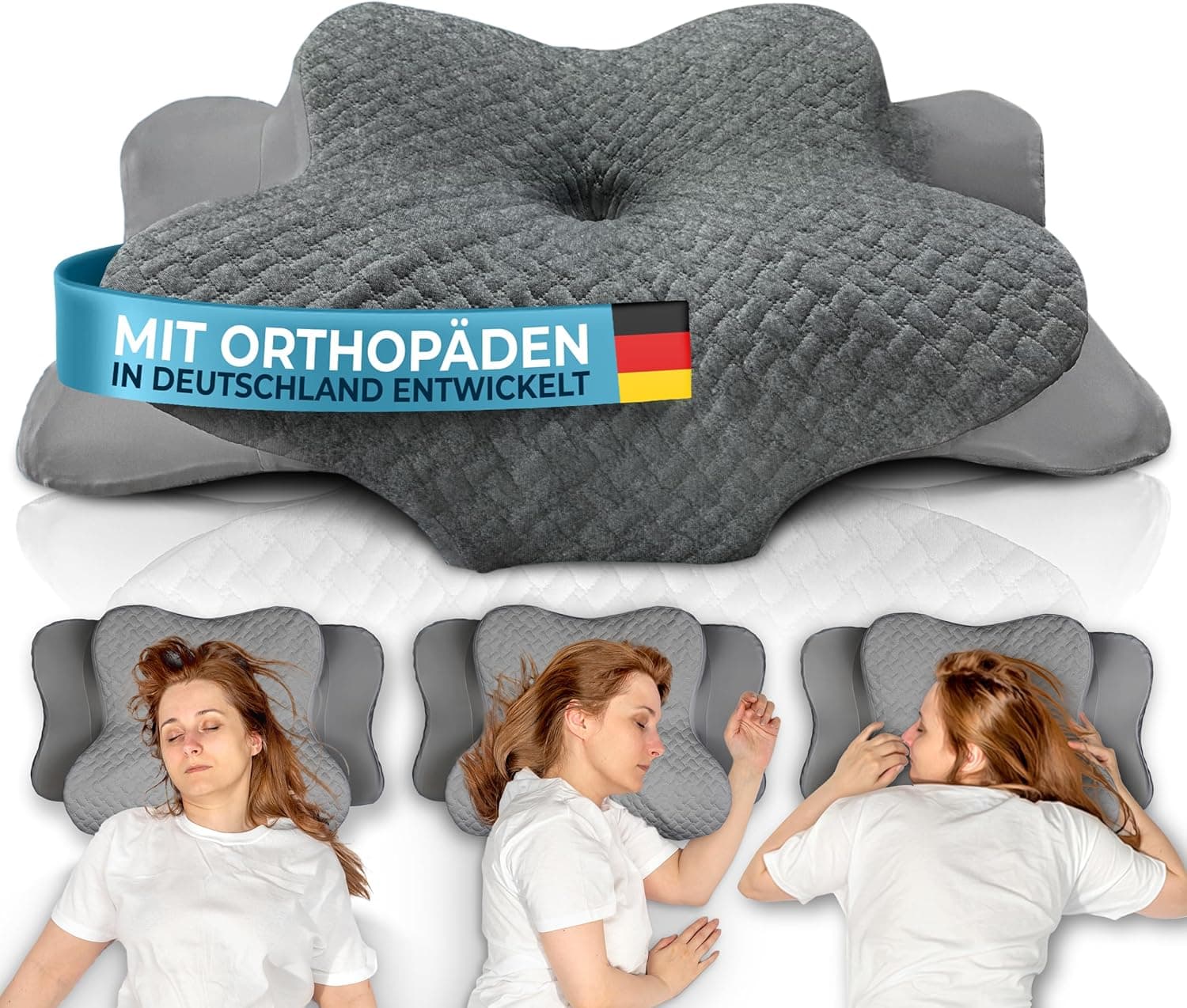 Glückstoff Orthopädisches Nackenkissen Memory Foam 🛏️