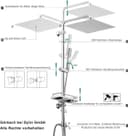 Thumbnail 4 de Görbach Regendusche Duschset 30×30 cm 🚿