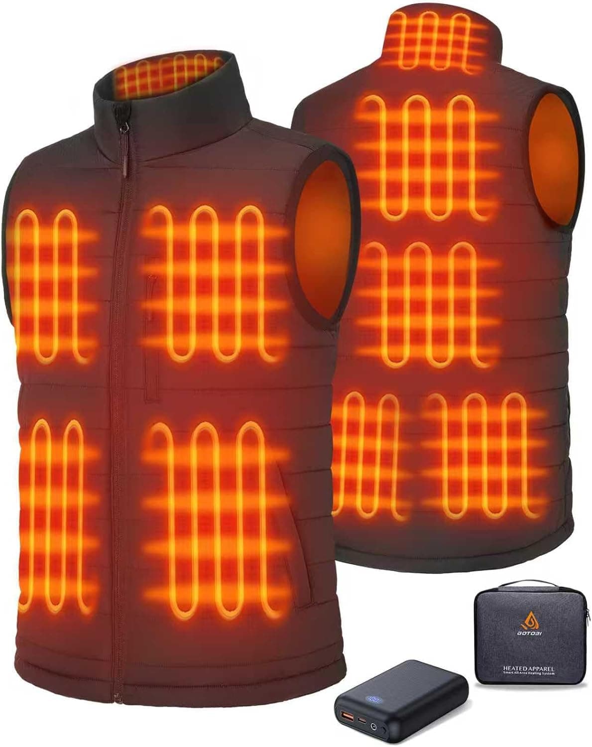GOTOBI Heizweste Herren 16000mAh Powerbank Heizweste 🎽