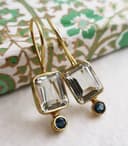 Thumbnail 3 de Grüner Amethyst London Blautopas Vergoldet Silber Ohrringe Natürlicher Edelstein Geburtstagsgeschenk Handgefertigte Geschenkideen für Frauen (Grüner Amethyst und London Blautopas)
Grüner Amethyst London Blautopas Vergoldet Silbe…