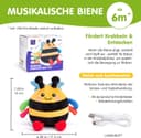 Thumbnail 6 de hahaland Biene Kuscheltier Spielzeug ab 6 Monaten 🐝?