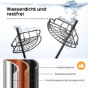 Thumbnail 1 de HAMITOR Teleskop Duschablage verstellbar 121–314 cm 🚿