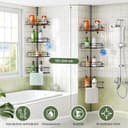 Thumbnail 6 de HAMITOR Teleskop Duschablage verstellbar 121–314 cm 🚿