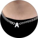 Thumbnail principal de HAYOUWAY Buchstaben-Kette A–Z Silber ⌚