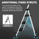 Thumbnail 2 de HBTower Trittleiter 3 Stufen klappbar, bis 150 kg 🪜