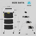 Thumbnail 4 de HBTower Trittleiter 3 Stufen klappbar, bis 150 kg 🪜