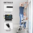 Thumbnail 5 de HBTower Trittleiter 3 Stufen klappbar, bis 150 kg 🪜