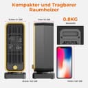 Thumbnail 6 de Heizlüfter 900W energiesparend, leise, PTC 🔥